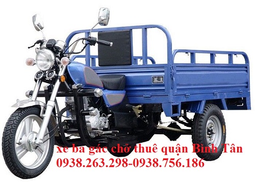 Nhận chở hàng xe ba gác Quận Bình Tân